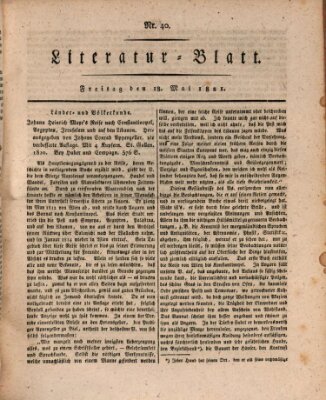 Morgenblatt für gebildete Stände Freitag 18. Mai 1821