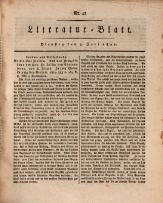 Morgenblatt für gebildete Stände Dienstag 5. Juni 1821