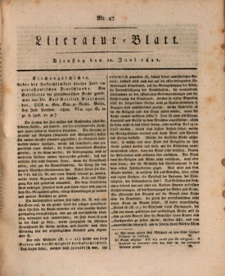 Morgenblatt für gebildete Stände Dienstag 12. Juni 1821