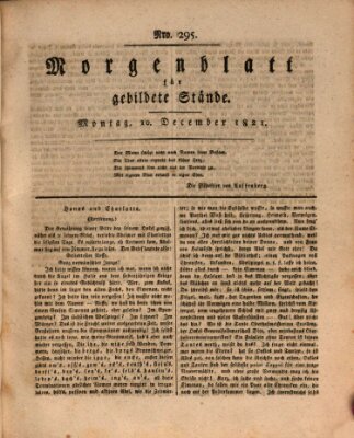 Morgenblatt für gebildete Stände Montag 10. Dezember 1821