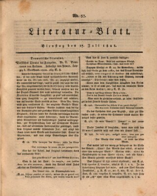 Morgenblatt für gebildete Stände Dienstag 17. Juli 1821