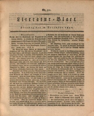 Morgenblatt für gebildete Stände Dienstag 18. Dezember 1821