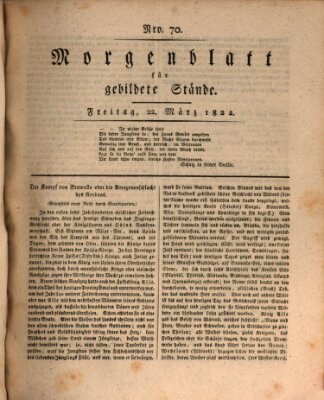 Morgenblatt für gebildete Stände Freitag 22. März 1822