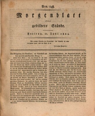 Morgenblatt für gebildete Stände Freitag 21. Juni 1822