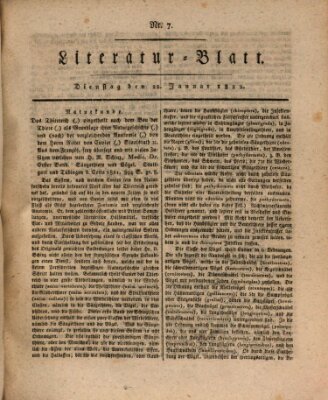 Morgenblatt für gebildete Stände Dienstag 22. Januar 1822