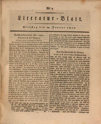 Morgenblatt für gebildete Stände Dienstag 29. Januar 1822