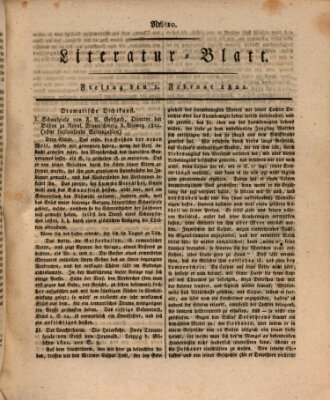 Morgenblatt für gebildete Stände Freitag 1. Februar 1822