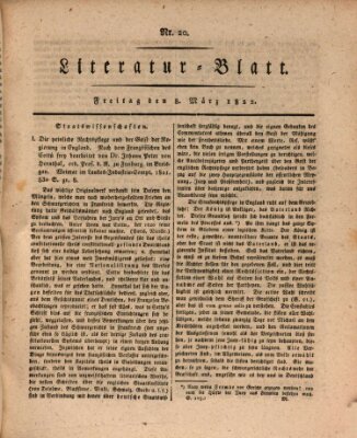 Morgenblatt für gebildete Stände Freitag 8. März 1822