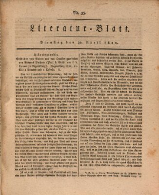 Morgenblatt für gebildete Stände Tuesday 30. April 1822