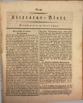 Morgenblatt für gebildete Stände Dienstag 25. Juni 1822