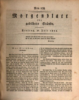 Morgenblatt für gebildete Stände Freitag 26. Juli 1822