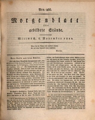 Morgenblatt für gebildete Stände Mittwoch 6. November 1822