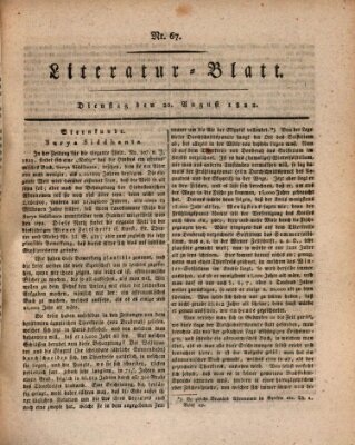 Morgenblatt für gebildete Stände Dienstag 20. August 1822