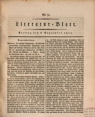 Morgenblatt für gebildete Stände Freitag 6. September 1822