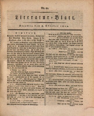 Morgenblatt für gebildete Stände Dienstag 8. Oktober 1822