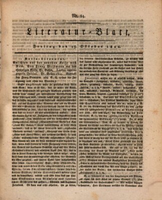 Morgenblatt für gebildete Stände Freitag 25. Oktober 1822