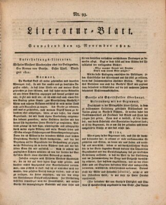 Morgenblatt für gebildete Stände Samstag 23. November 1822