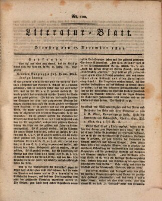 Morgenblatt für gebildete Stände Dienstag 17. Dezember 1822