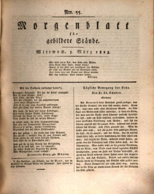 Morgenblatt für gebildete Stände Mittwoch 5. März 1823