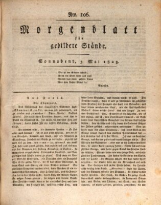 Morgenblatt für gebildete Stände Samstag 3. Mai 1823