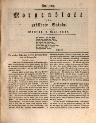 Morgenblatt für gebildete Stände Montag 5. Mai 1823