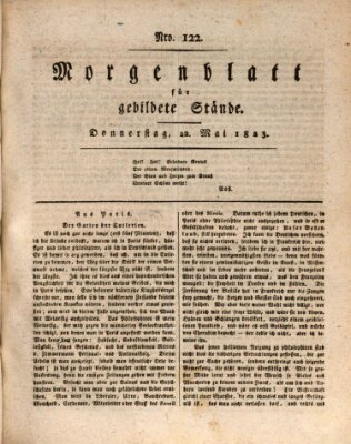 Morgenblatt für gebildete Stände Donnerstag 22. Mai 1823