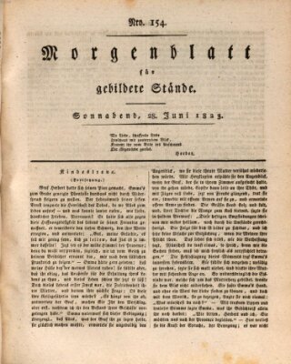 Morgenblatt für gebildete Stände Samstag 28. Juni 1823