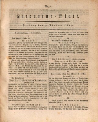 Morgenblatt für gebildete Stände Freitag 3. Januar 1823