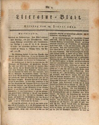 Morgenblatt für gebildete Stände Dienstag 14. Januar 1823