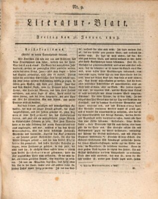 Morgenblatt für gebildete Stände Freitag 31. Januar 1823