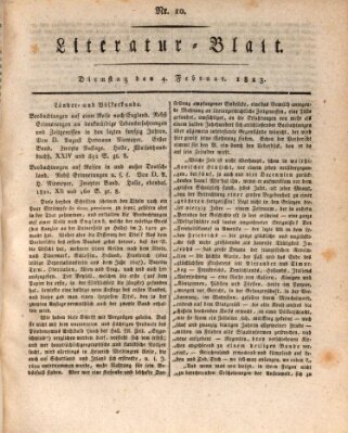 Morgenblatt für gebildete Stände Dienstag 4. Februar 1823