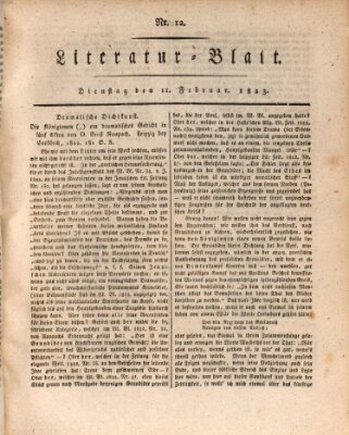 Morgenblatt für gebildete Stände Dienstag 11. Februar 1823