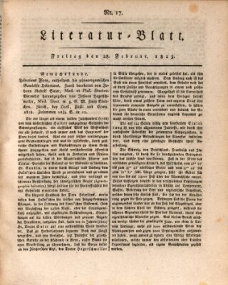 Morgenblatt für gebildete Stände Freitag 28. Februar 1823