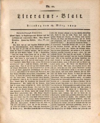 Morgenblatt für gebildete Stände Dienstag 18. März 1823