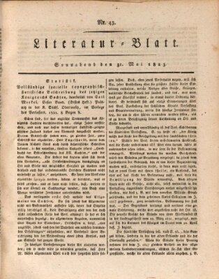 Morgenblatt für gebildete Stände Samstag 31. Mai 1823