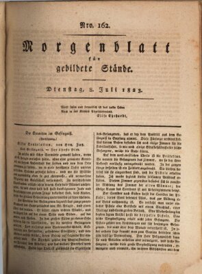 Morgenblatt für gebildete Stände Dienstag 8. Juli 1823