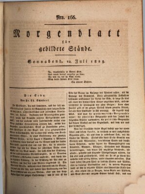 Morgenblatt für gebildete Stände Samstag 12. Juli 1823