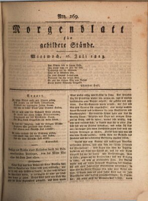 Morgenblatt für gebildete Stände Mittwoch 16. Juli 1823