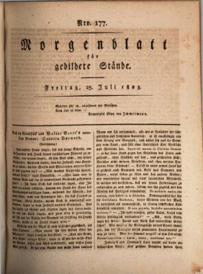 Morgenblatt für gebildete Stände Freitag 25. Juli 1823