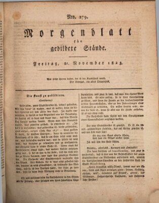 Morgenblatt für gebildete Stände Freitag 21. November 1823