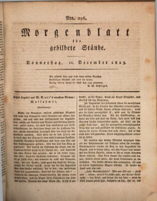 Morgenblatt für gebildete Stände Donnerstag 11. Dezember 1823