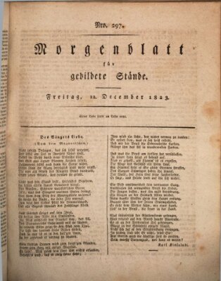 Morgenblatt für gebildete Stände Freitag 12. Dezember 1823