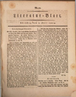 Morgenblatt für gebildete Stände Dienstag 1. Juli 1823