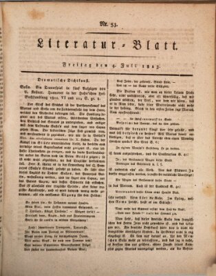 Morgenblatt für gebildete Stände Freitag 4. Juli 1823