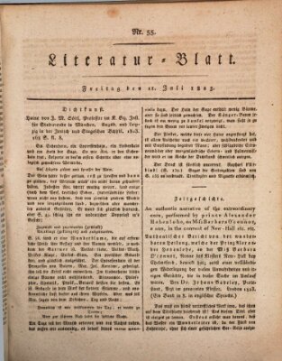 Morgenblatt für gebildete Stände Freitag 11. Juli 1823