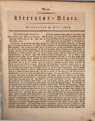 Morgenblatt für gebildete Stände Freitag 25. Juli 1823