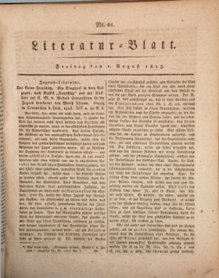 Morgenblatt für gebildete Stände Freitag 1. August 1823