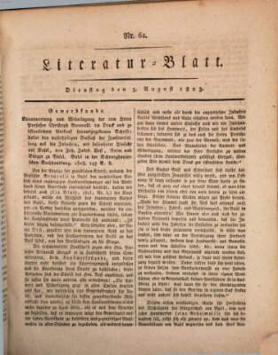 Morgenblatt für gebildete Stände Dienstag 5. August 1823