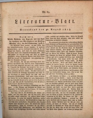 Morgenblatt für gebildete Stände Samstag 30. August 1823