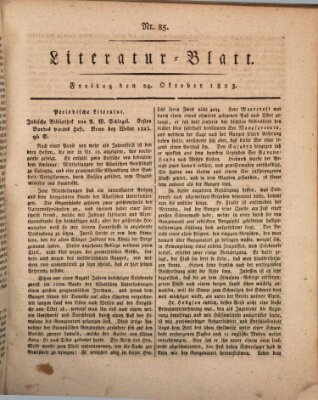 Morgenblatt für gebildete Stände Freitag 24. Oktober 1823